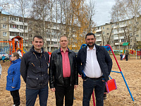 Торжественное открытие детской площадки во дворе многоквартирных  домов  № 16,20,22  бульвара Гусева города Твери  в рамках реализации Программы по поддержке местных инициатив