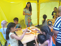 На территории Заволжского района в преддверии празднования Дня флага Российской Федерации прошли праздники двора 