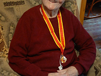 Вручение ветеранам Великой Отечественной войны знака  «Почетный гражданин города Твери»  в Заволжском районе города Твери