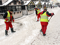МУП «ЖЭК» очищает улицы Твери от снега