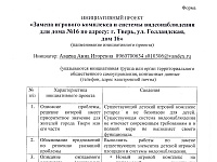 Инициативные проекты «Ремонт асфальтобетонного покрытия на придомовой территории по адресу: г. Тверь, ул. Бобкова д. 36, корп.1»; - «Замена игрового комплекса и системы видеонаблюдения для дома № 16 по адресу: г. Тверь, ул. Голландская, дом 16»