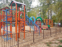 Торжественное открытие детской площадки во дворе многоквартирных  домов  № 16,20,22  бульвара Гусева города Твери  в рамках реализации Программы по поддержке местных инициатив