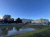 Открытие сквера на Молодежном бульваре