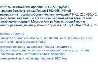 Инициативный проект «Ремонт проезда к дворовой территории по адресу Московское шоссе д. 13 в г. Твери Тверской области»