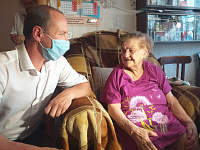 В Заволжском районе отмечает  свой столетний юбилей ветеран  Мурина Раиса Викторовна