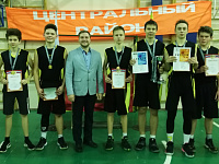 Награждение по итогам соревнований среди учащихся общеобразовательных учреждений Центрального района  в рамках Чемпионата Школьной баскетбольной лиги «КЭС-БАСКЕТ» юноши