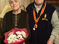 Вручение ветеранам Великой Отечественной войны знака  «Почетный гражданин города Твери»  в Заволжском районе города Твери