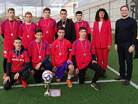 Торжественное закрытие турнира по мини-футболу среди общеобразовательных учреждений Центрального района города Твери