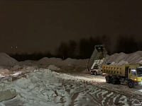 В Твери за три дня на полигон вывезено порядка 14 тысяч кубометров снега