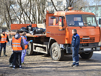 Городские муниципальные предприятия участвуют в массовых субботниках