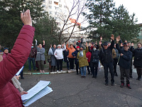В Заволжском районе эстафету участия в ППМИ 2022 году  приняли  жители  дом № 18 по улице Хромова города Твери.