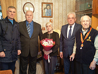 Вручение ветеранам Великой Отечественной войны знака  «Почетный гражданин города Твери»  в Заволжском районе города Твери