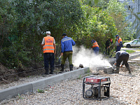 В Твери продолжаются работы по ремонту дворовых территорий