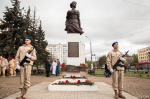 Открытие памятника Герою Великой Отечественной войны  Паше Савельевой в Заволжском районе  города Твери