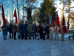 В Пролетарском районе города Твери прошло возложение цветов, посвященное Дню защитника Отечества