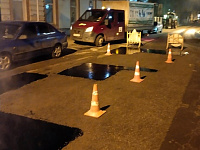В Твери продолжается ремонт дорожного покрытия литым асфальтобетоном