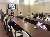 Церемония вручения паспортов граждан Российской Федерации  школьникам Центрального района города Твери 