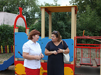 В детских садах Твери продолжается установка игровых комплексов