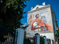 В Твери завершена работа по созданию муралов в честь небесных покровителей города