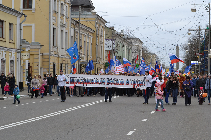 В Твери начали подготовку к проведению праздничного шествия в честь Первомая