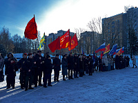 В Пролетарском районе города Твери прошли возложения цветов, посвященные Дню защитника Отечества