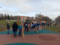 Открытие детского игрового комплекса в Заволжском районе, посвященное Дню народного единства