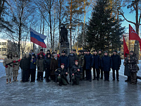 В Пролетарском районе города Твери прошли возложения цветов, посвященные Дню защитника Отечества