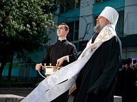 В Твери завершена работа по созданию муралов в честь небесных покровителей города