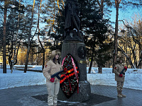 В Пролетарском районе города Твери прошли возложения цветов, посвященные Дню защитника Отечества