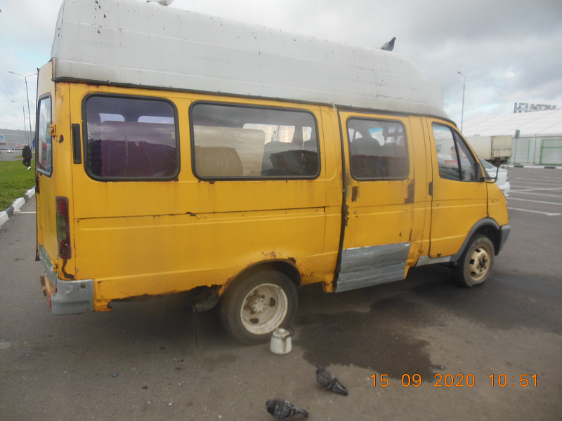 Сообщение об эвакуации транспортных средств с признаками брошенных (бесхозяйных)