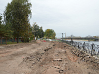В Городском саду начались работы по благоустройству 