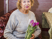 Поздравление председателя клуба пенсионеров «Забота» Чернышевой Нины Дмитриевны