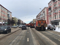 В Твери в усиленном режиме ведётся расчистка и обработка дорог