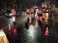 В Твери продолжается ремонт дорожного покрытия литым асфальтобетоном
