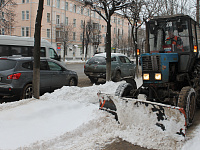 В Твери расчистка улиц продолжается в выходные