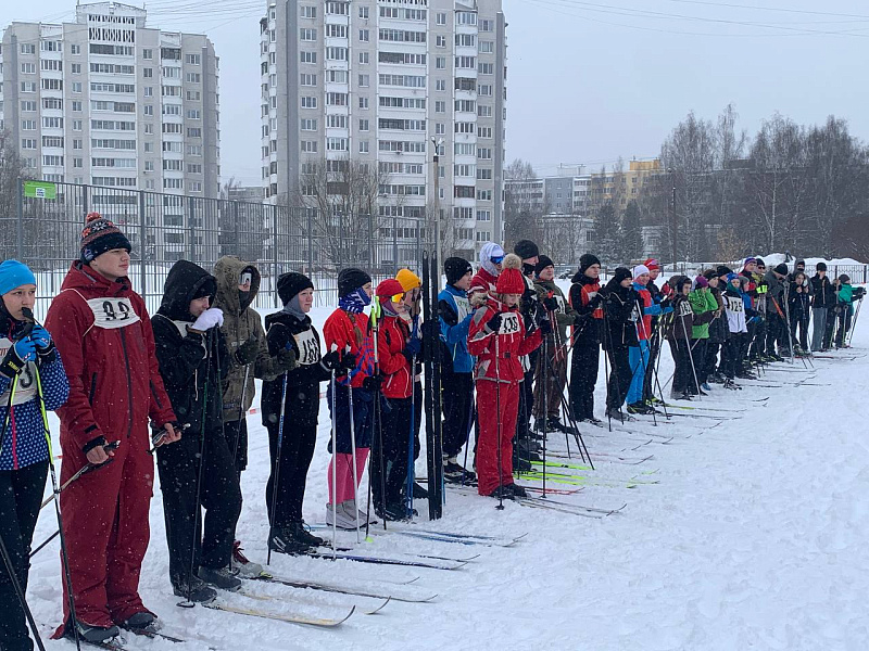 Соревнования  по лыжным гонкам в рамках Спартакиады  среди команд общеобразовательных учреждений  Заволжского района города Твери 