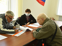 В Твери участник Великой Отечественной войны Иван Афанасьев принял участие в Едином дне голосования