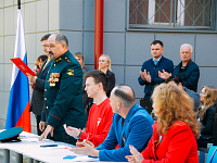 В Тверском лицее прошел ежегодный смотр строя и песни