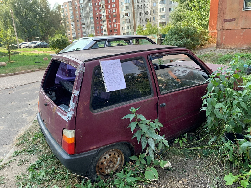 Сообщение об эвакуации транспортных средств с признаками брошенных (бесхозяйных)