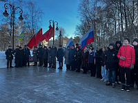 В Пролетарском районе города Твери прошли возложения цветов, посвященные Дню защитника Отечества
