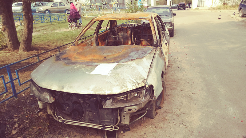 Сообщение об эвакуации транспортных средств с признаками брошенных (бесхозяйных)