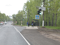В Твери на Московском шоссе обустраивают остановочные пункты