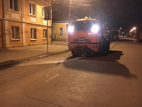 Пыль на дорогах Твери убирают с помощью поливомоечных машин