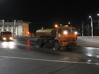 В Твери продолжаются работы по уборке и дезинфекции улично-дорожной сети