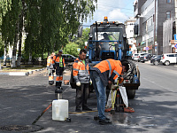 В Твери проверяют качество нового асфальта на бульваре Цанова